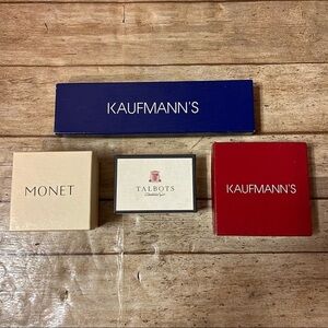 4 vintage jewelry boxes